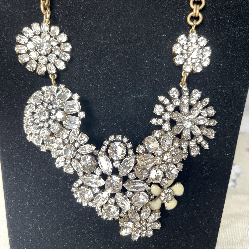 J.Crew flower lattice necklace